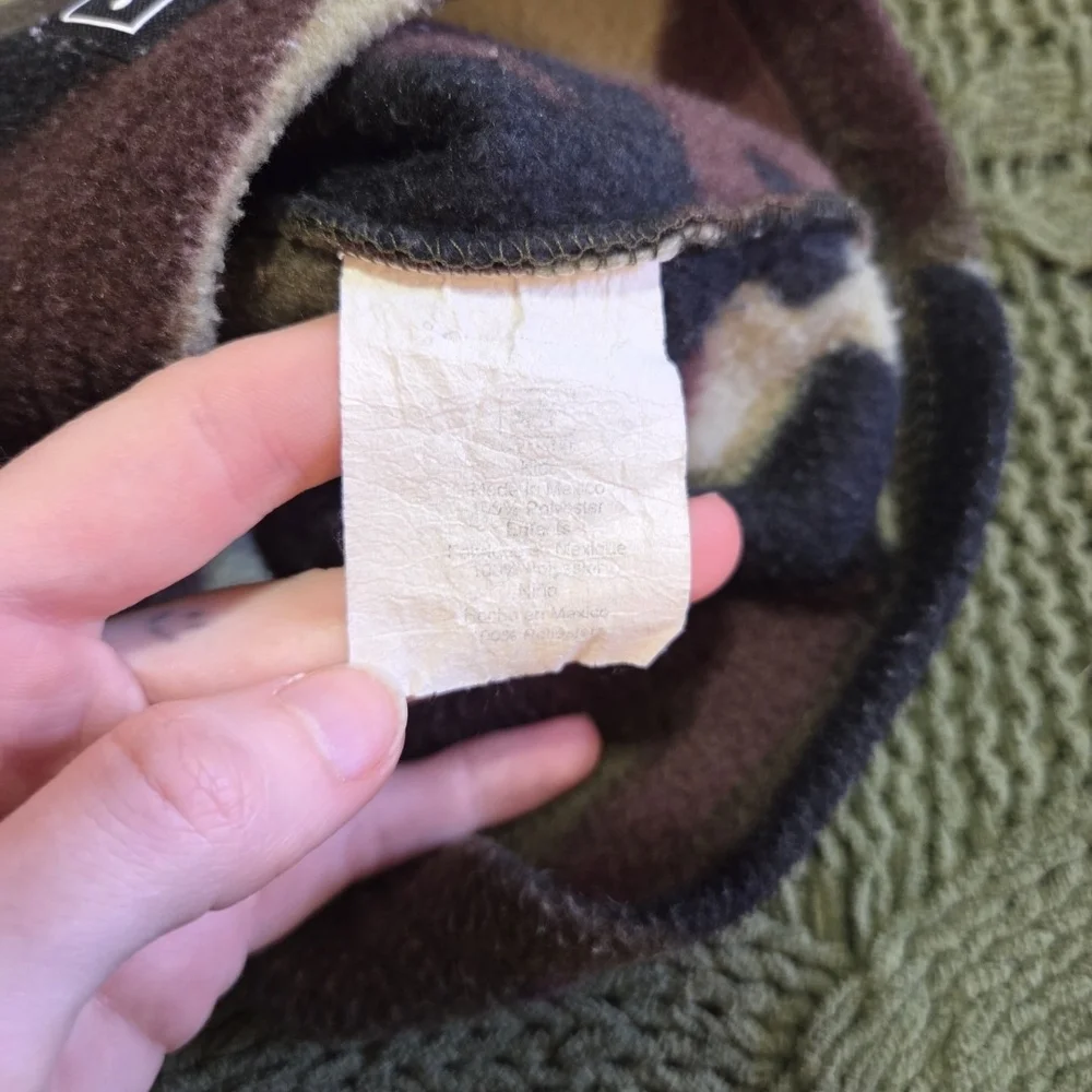 Turtle Fur Kids Fleece Neck Warmer Face Cover Brown Camo